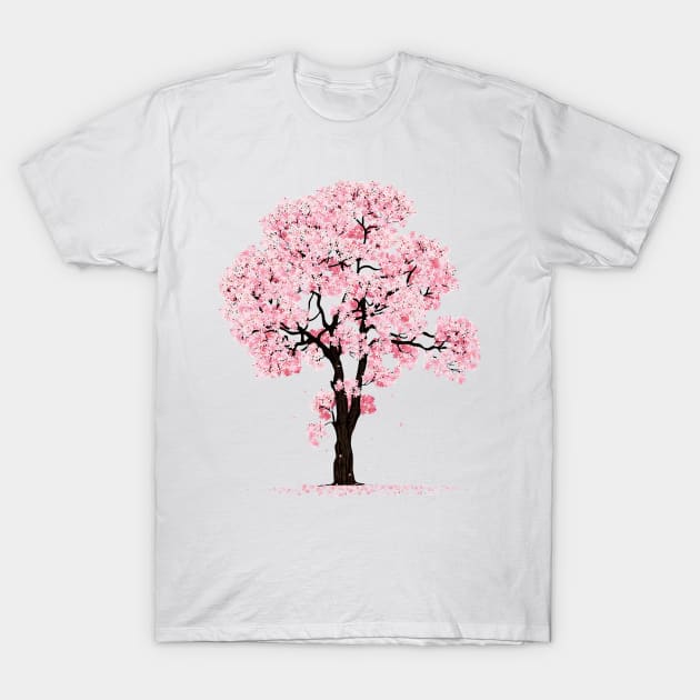 Japan tree - Sakura T-Shirt by Cloveer Studio